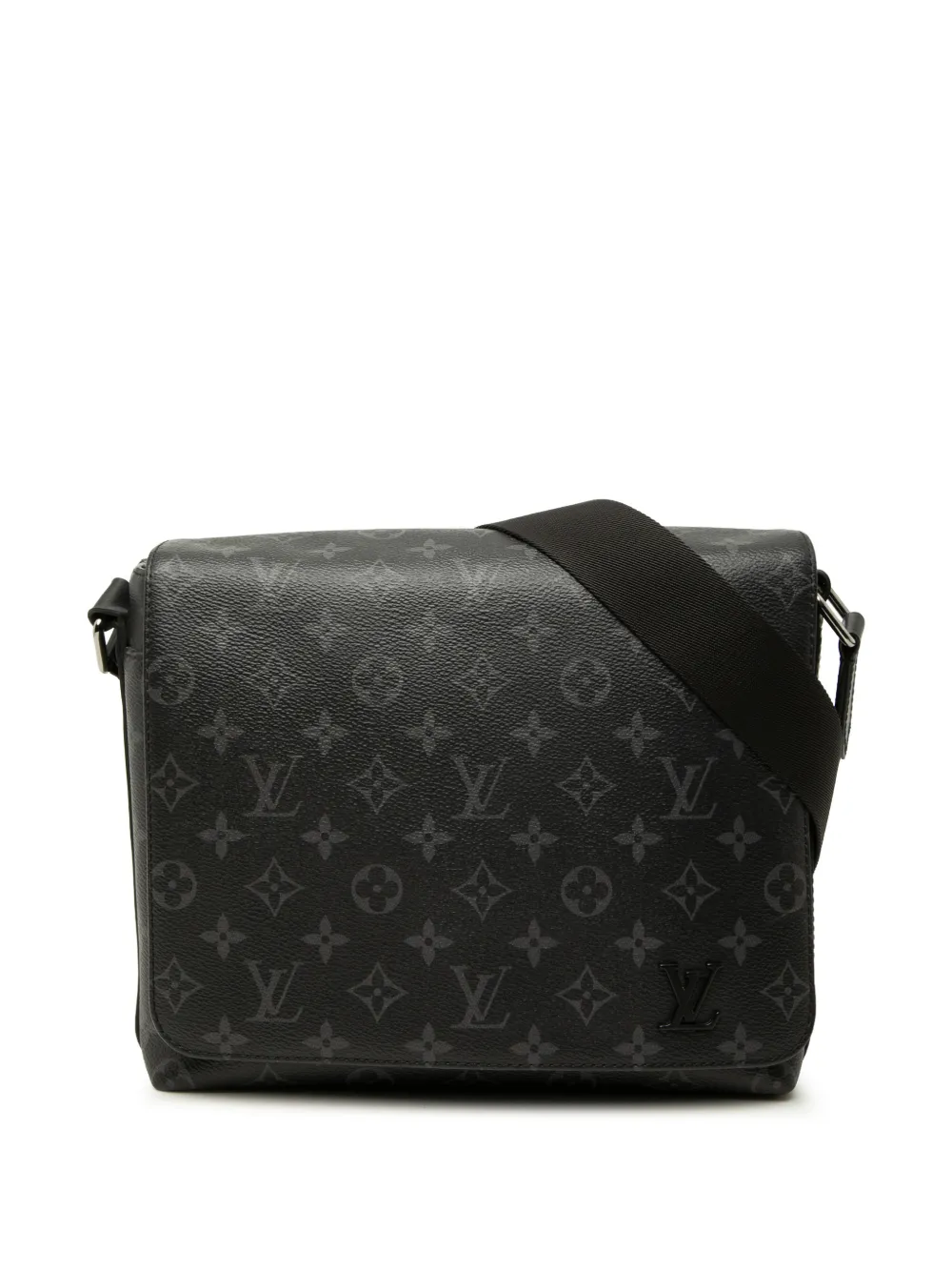 Louis Vuitton Pre-Owned Borsa a tracolla Monogram Eclipse District PM 2021 - Nero