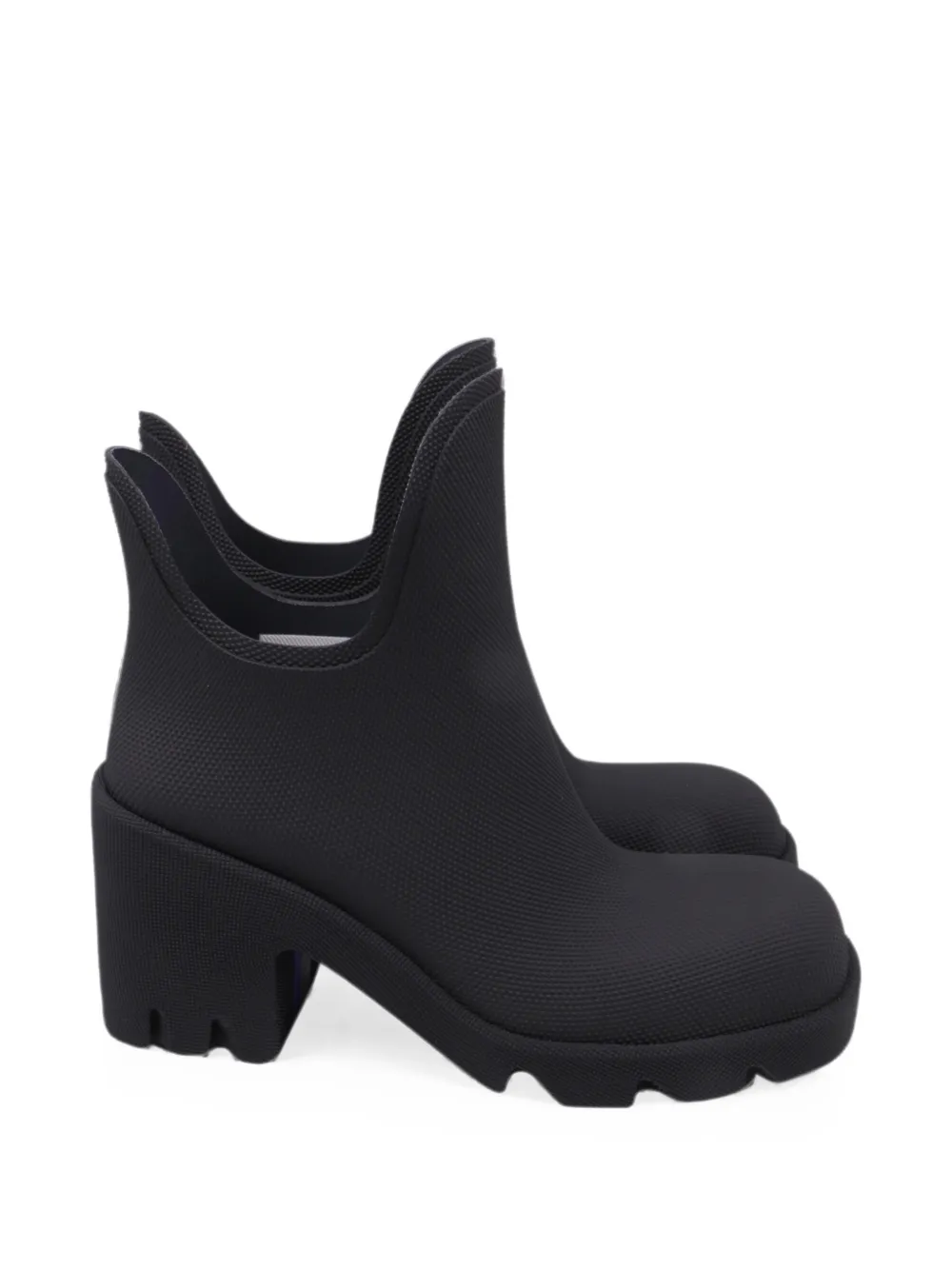 Burberry Pre-Owned Marsh ankle rain boots - Nero