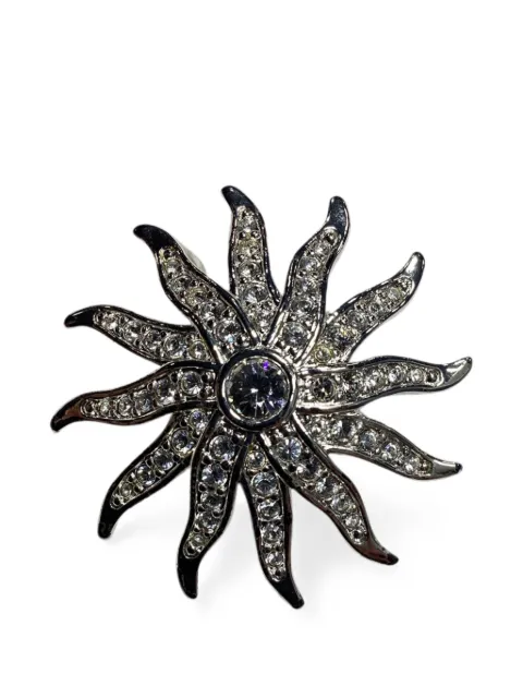 Swarovski Vintage Crystal Sunburst brooch