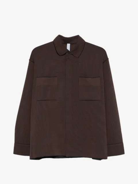 CFCL ribbed-knit chest-pocket shirt