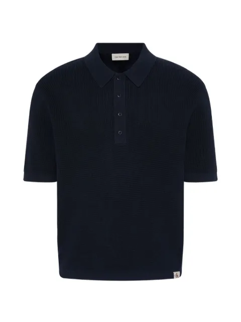 Calvin Klein Jeans ribbed-knit polo shirt