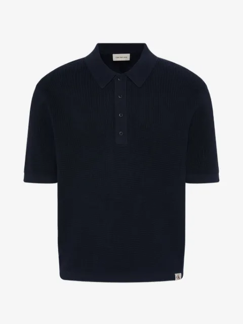 Calvin Klein Jeans ribbed-knit polo shirt