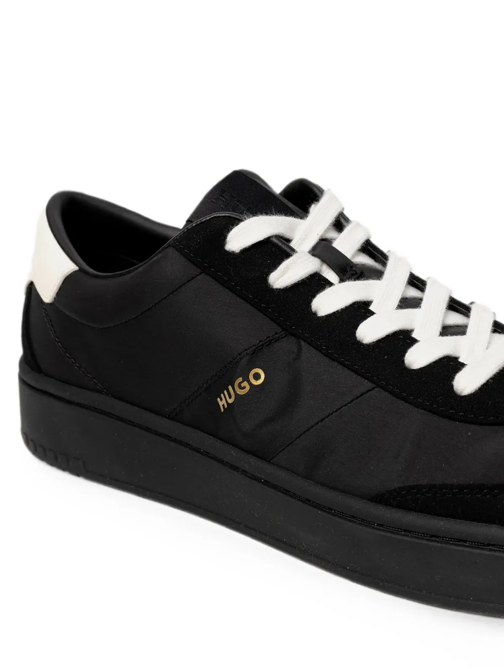 HUGO Neston logo-print panelled sneakers Zwart