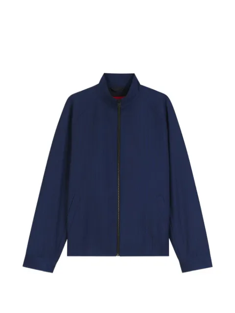 HUGO Kamilo slim-fit jacket in chalk-striped virgin wool