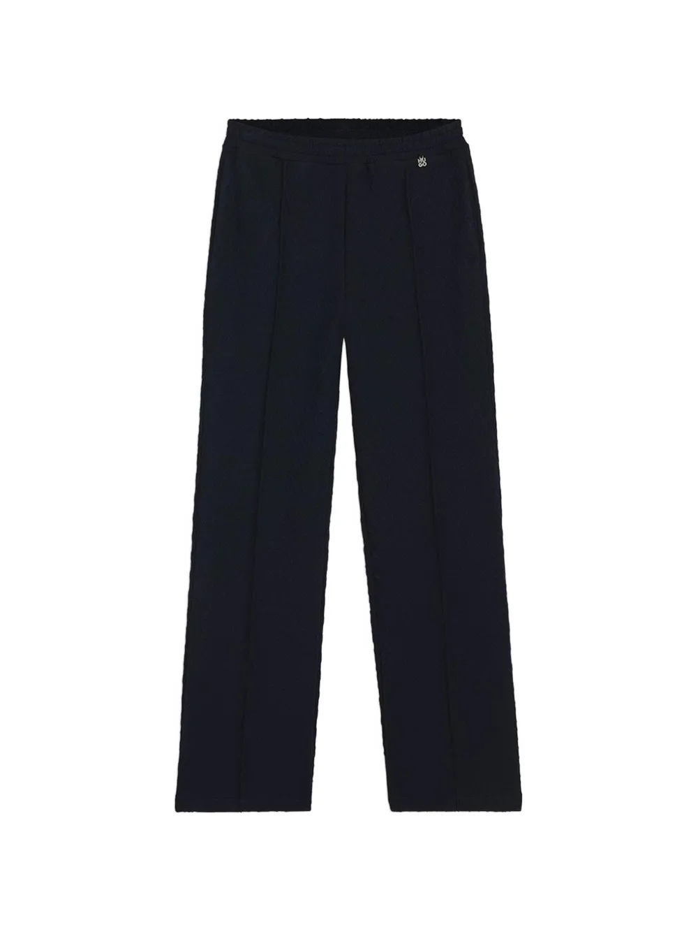 HUGO Nadrid straight-fit tracksuit bottoms in diamond jacquard - Blau