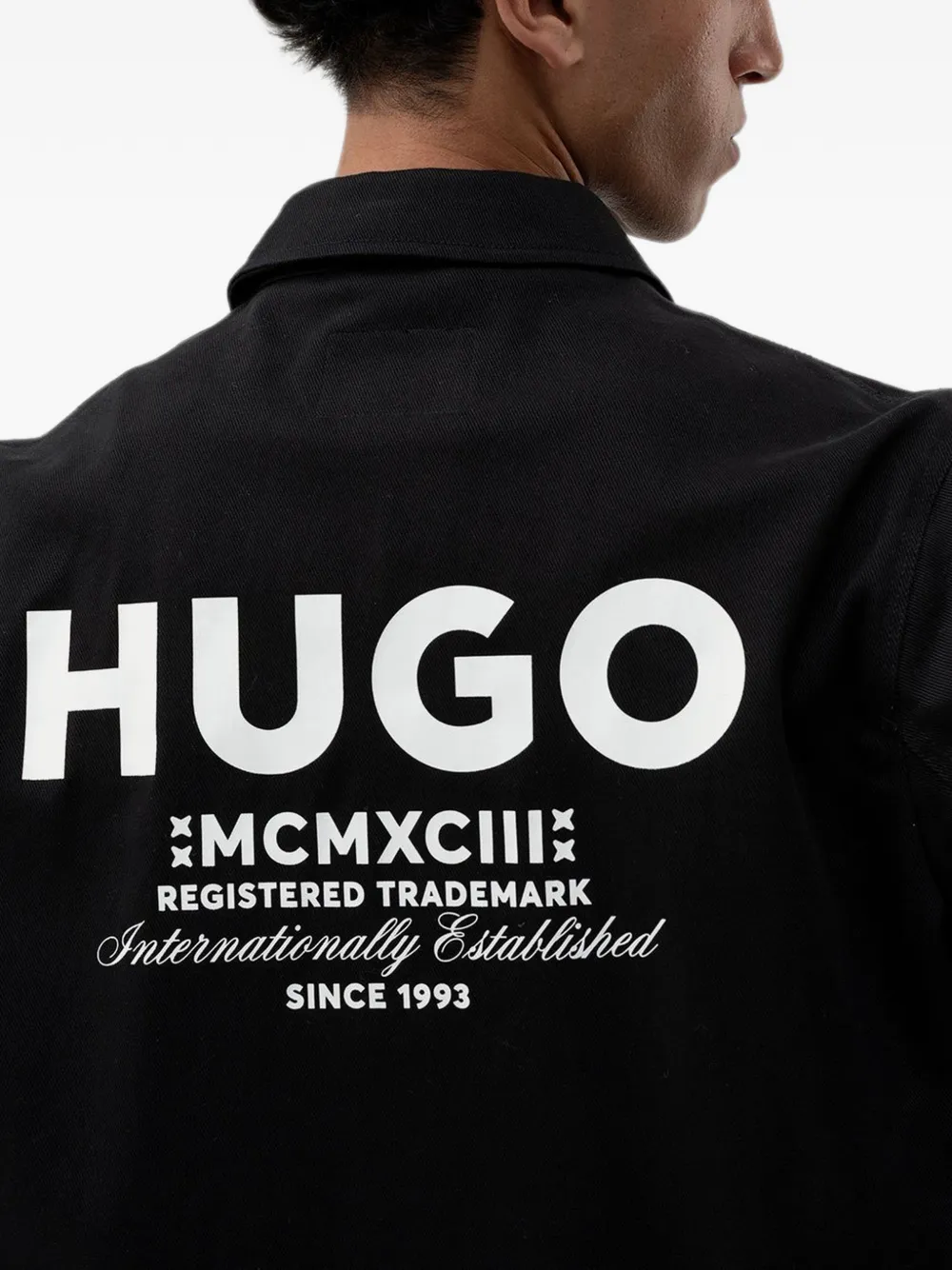 HUGO Jack met logoprint Zwart