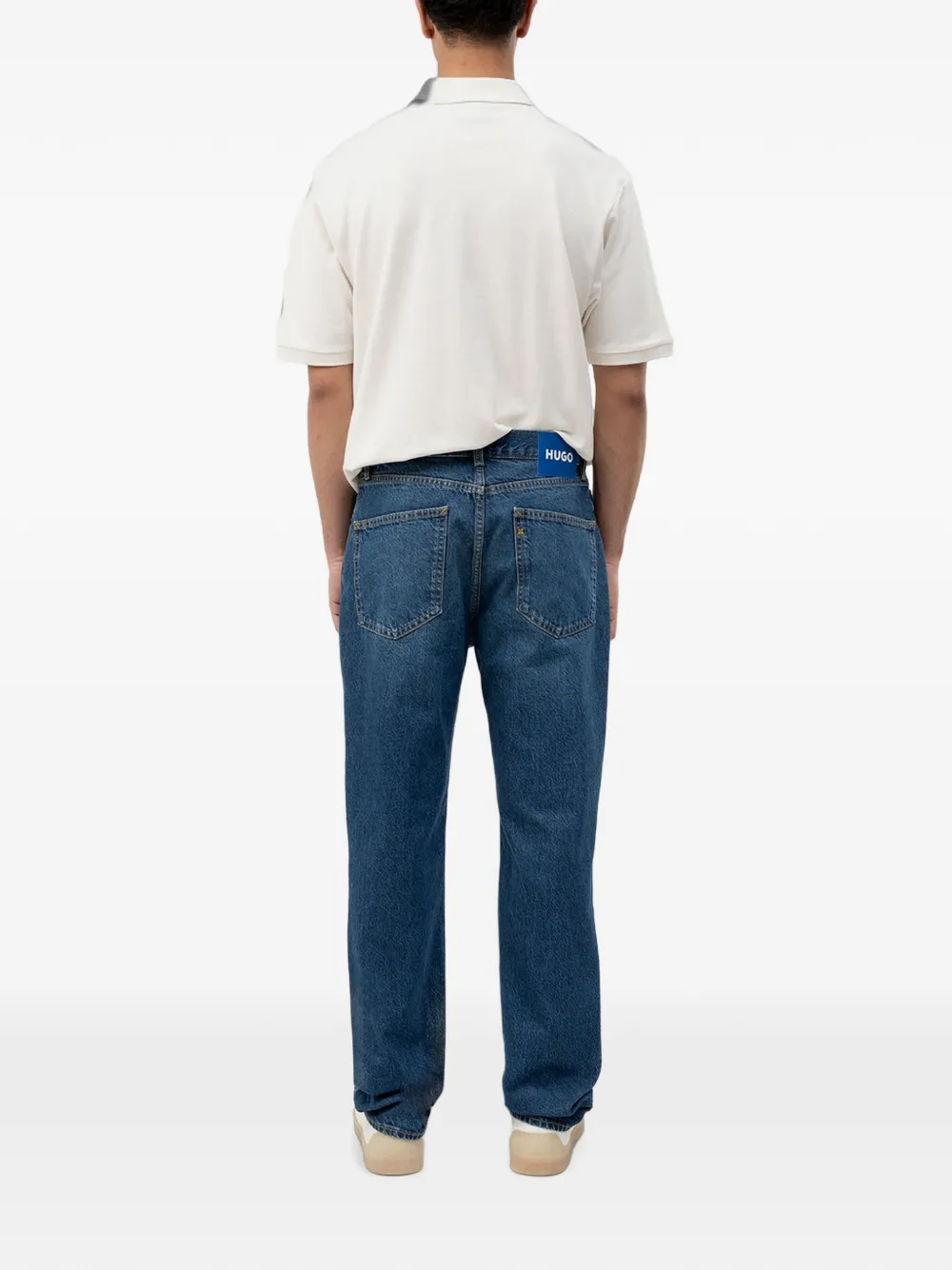 HUGO Straight jeans Blauw