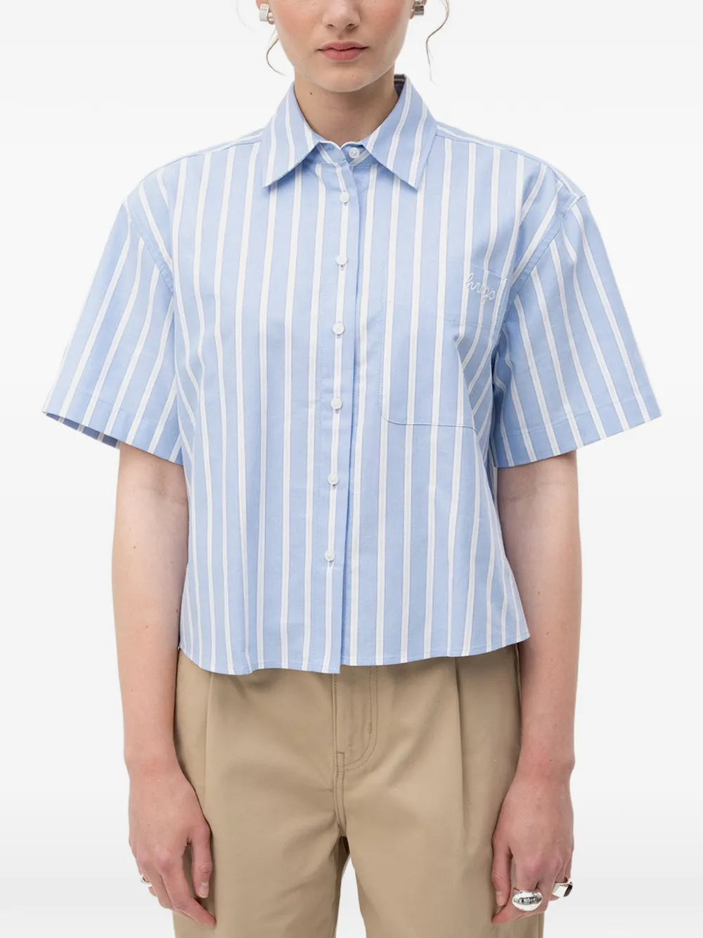 HUGO Hemd mit Längsstreifen - Blau