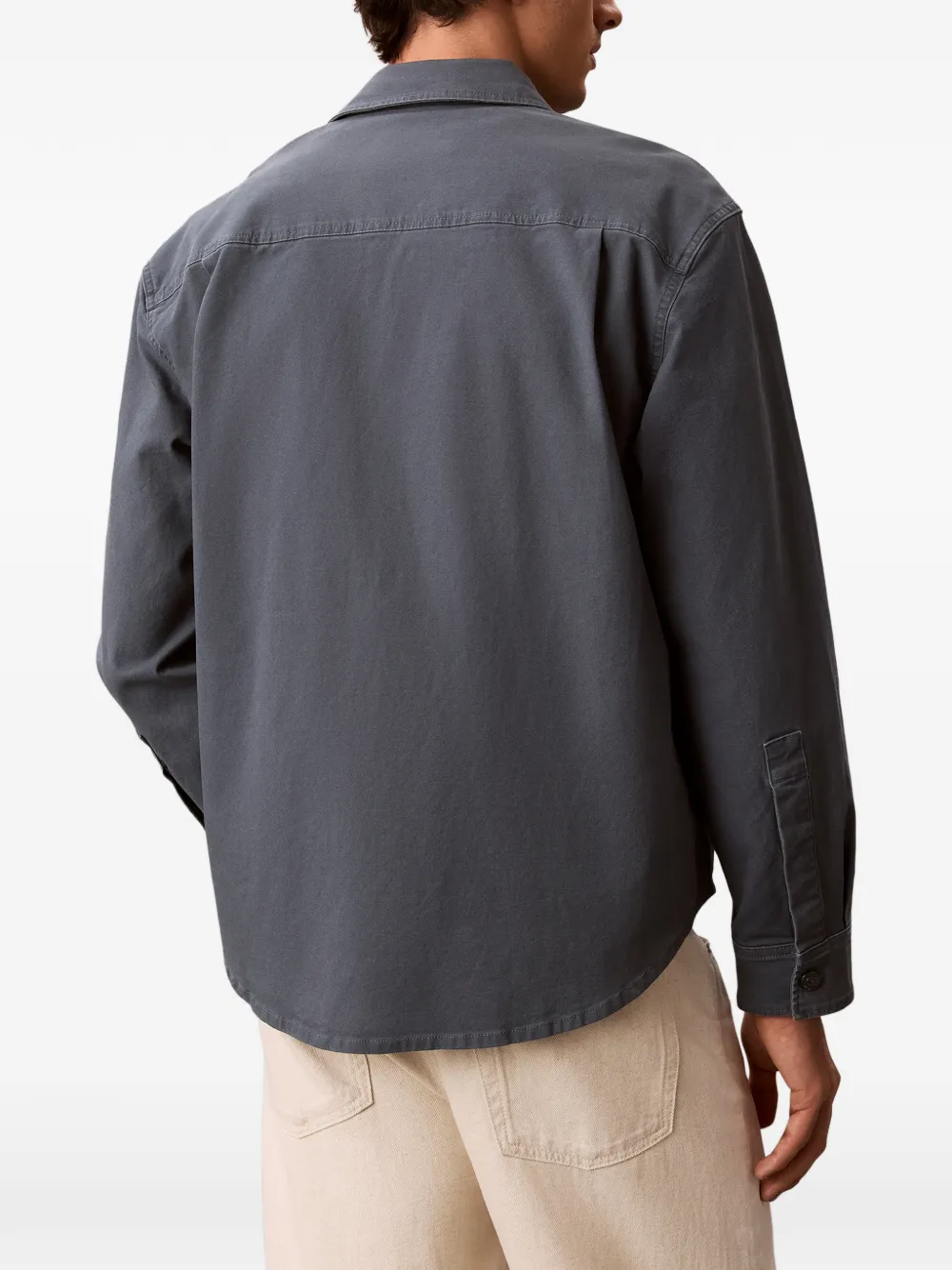 Calvin Klein Jack met logopatch Blauw