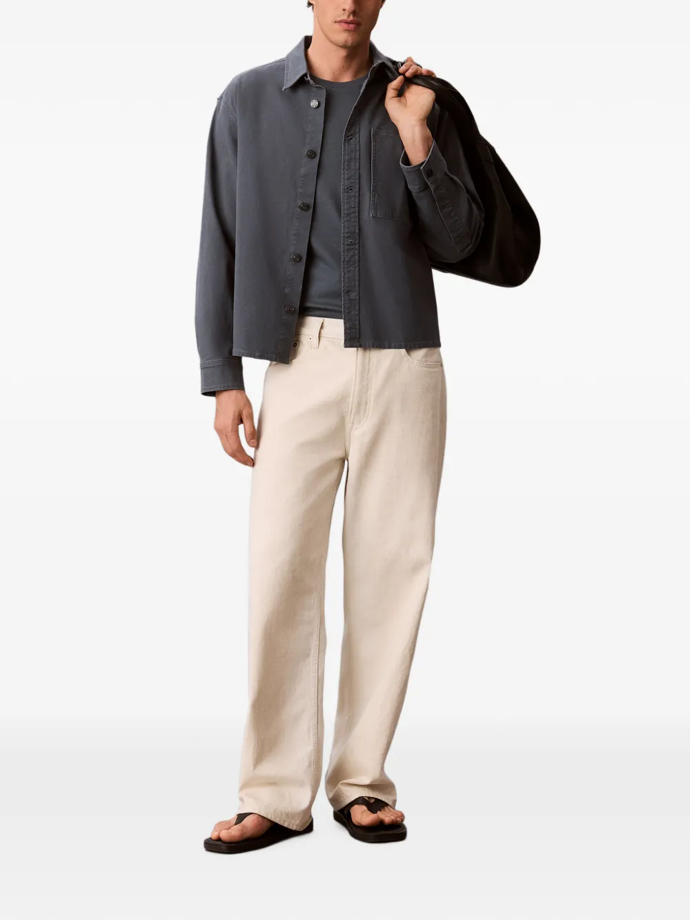 Calvin Klein Jack met logopatch Blauw