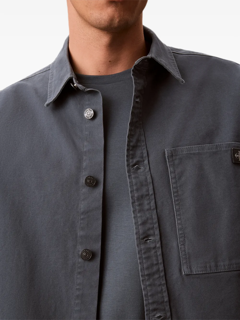 Calvin Klein Jack met logopatch Blauw