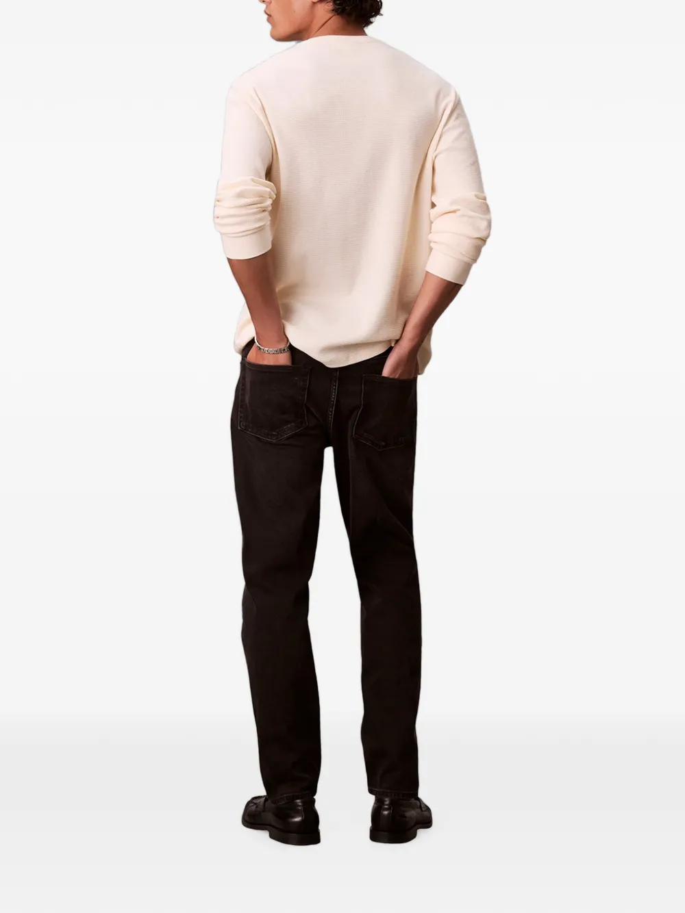 Calvin Klein Straight jeans Zwart