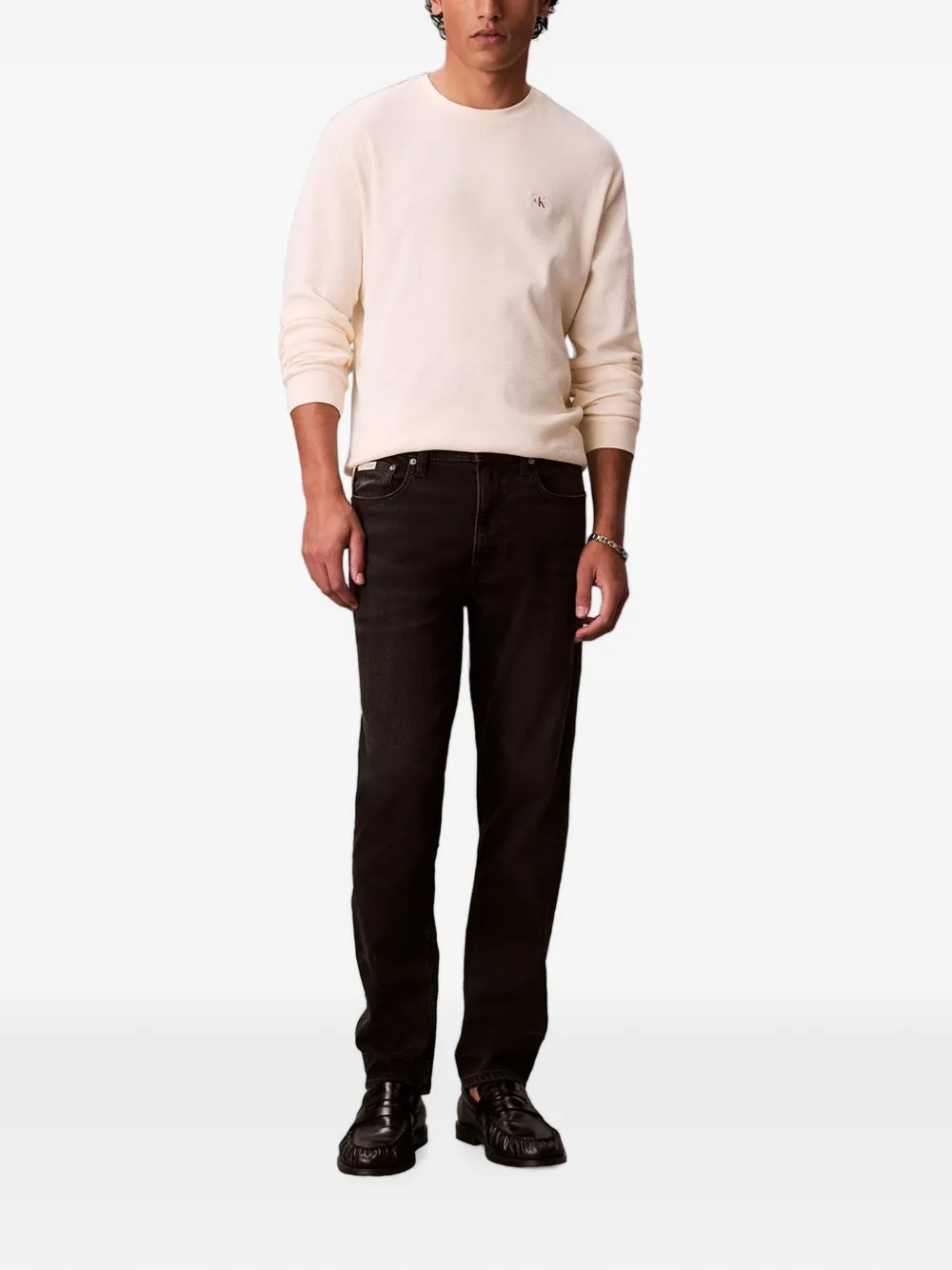 Calvin Klein Straight jeans Zwart