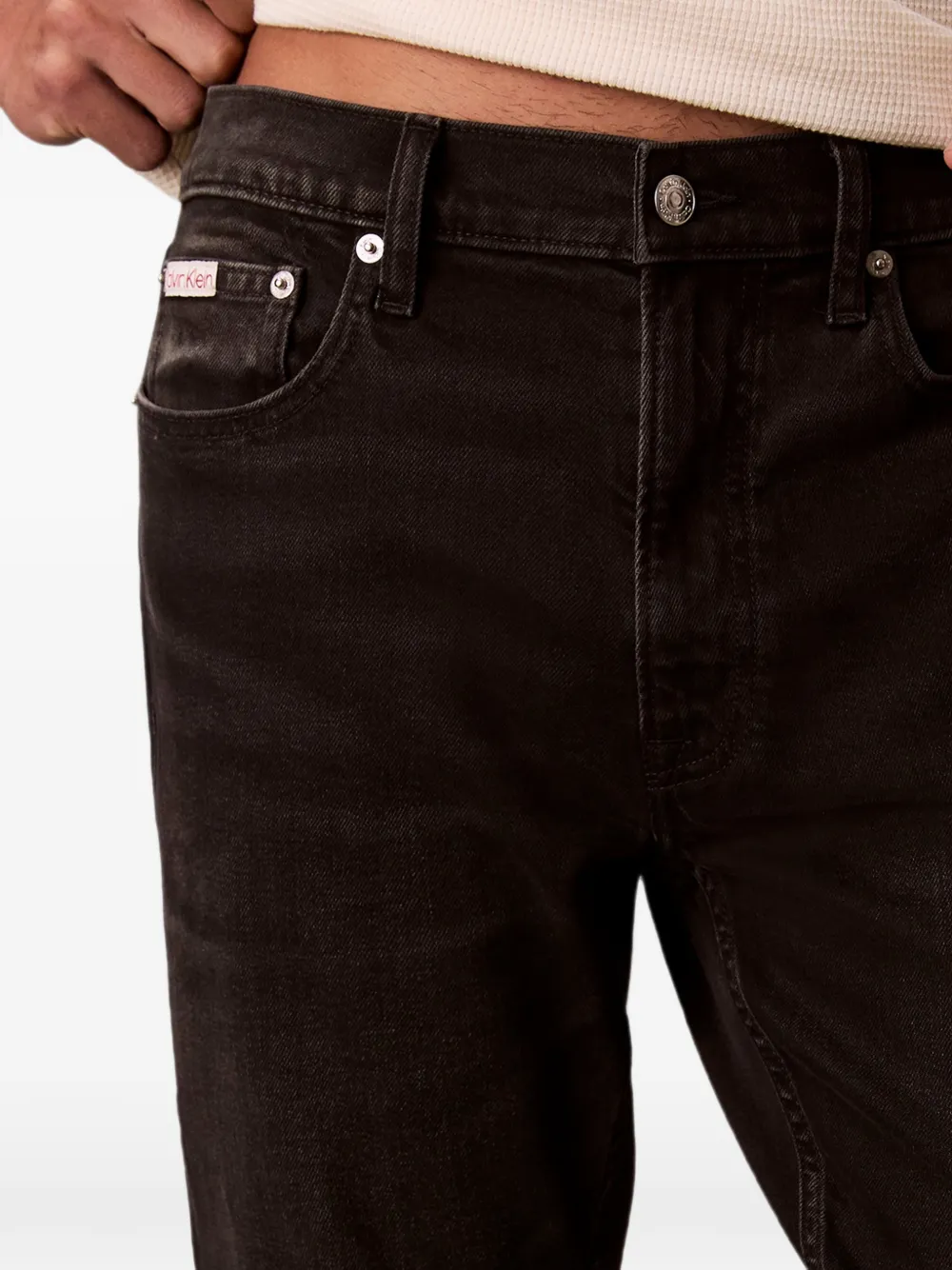 Calvin Klein Straight jeans Zwart