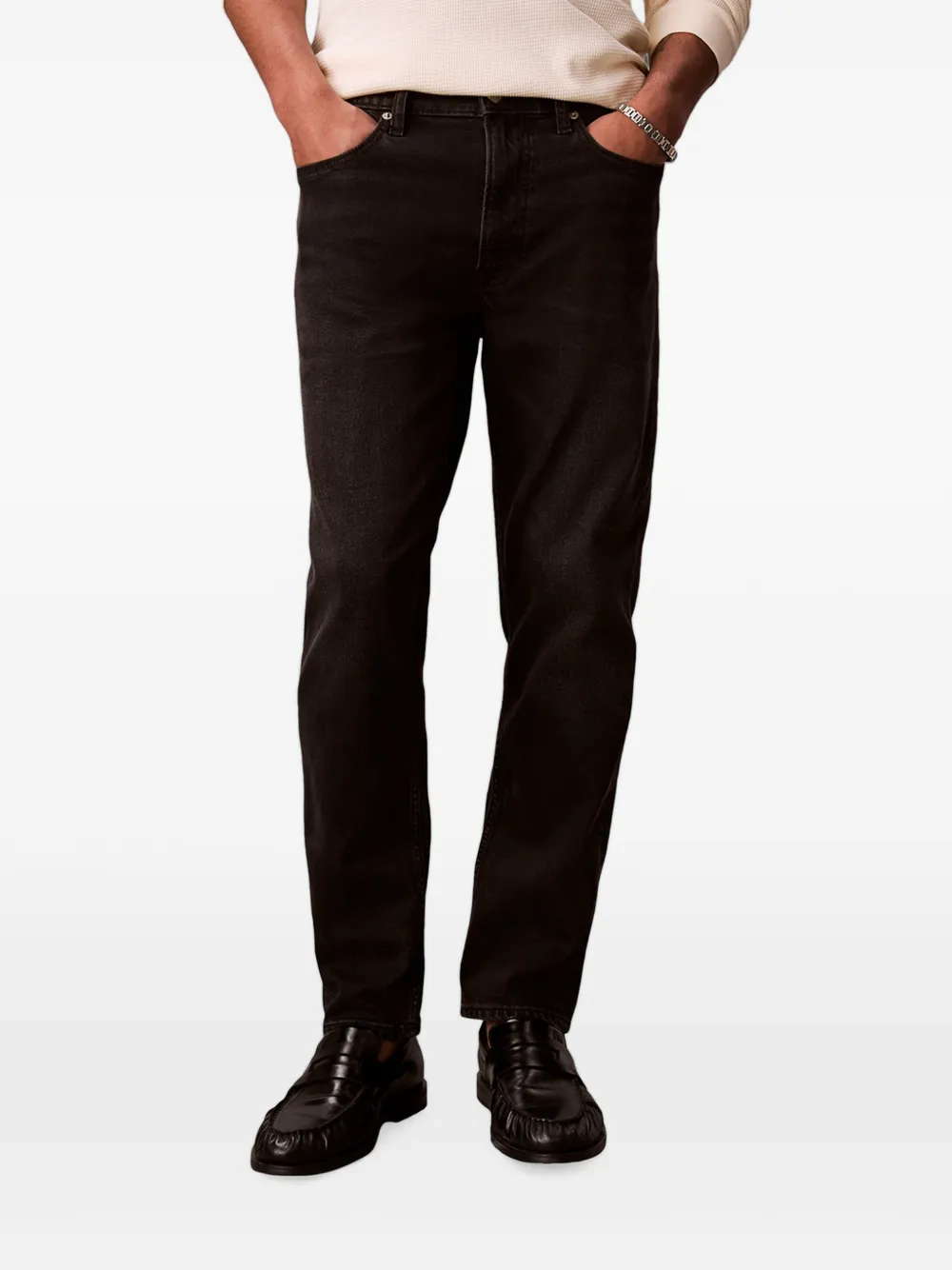Calvin Klein Straight jeans Zwart