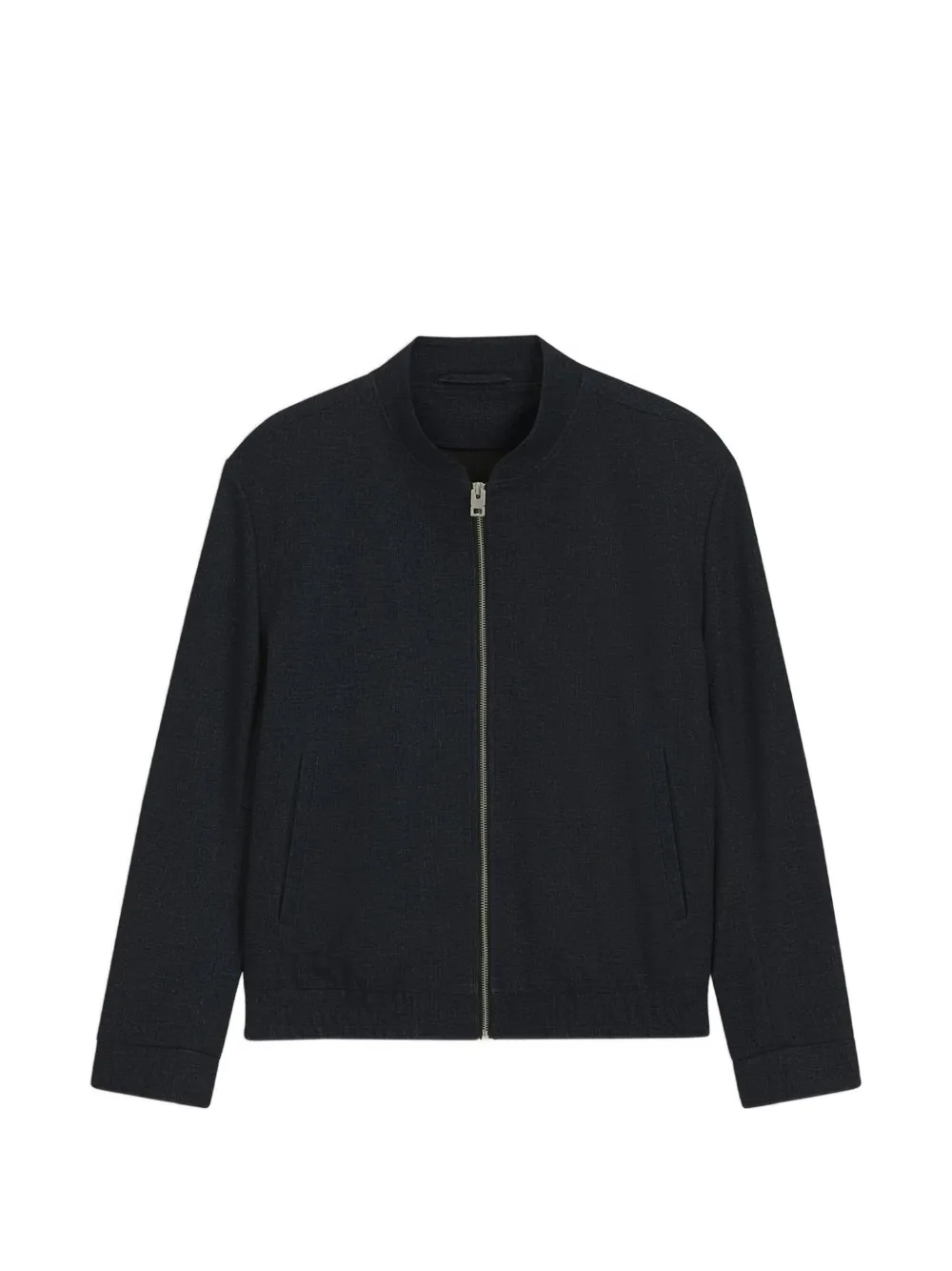 HUGO Ukashi slim-fit jacket in micro-printed stretch fabric - Blu
