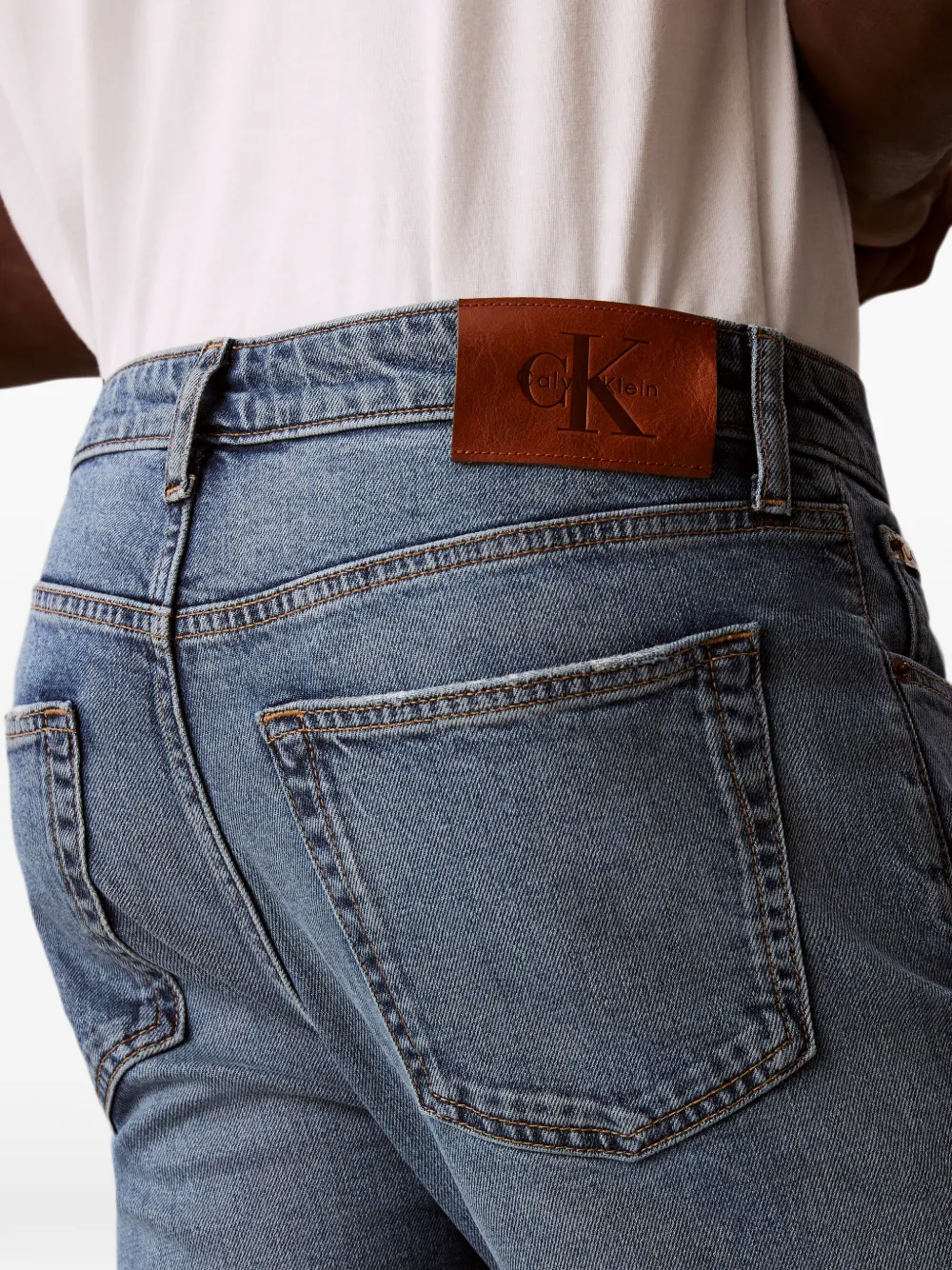Calvin Klein Jeans met vervaagd effect Blauw