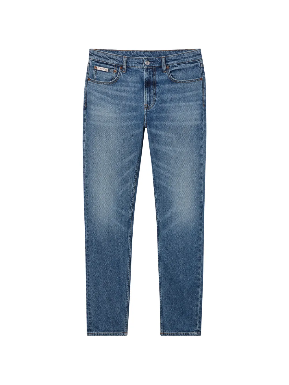 Calvin Klein whiskered faded jeans - Blu