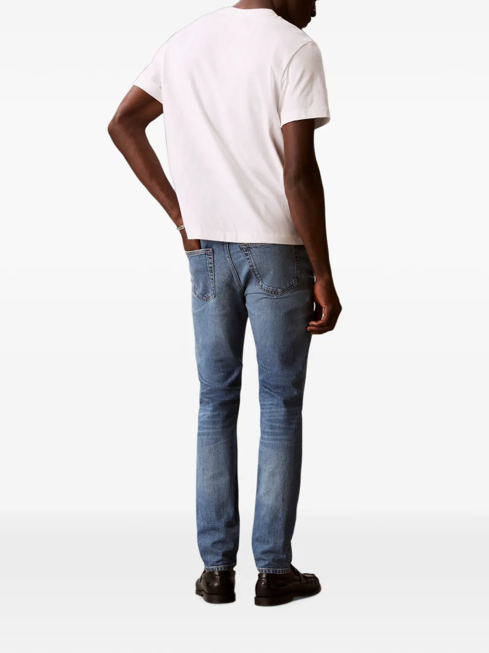 Calvin Klein Jeans met vervaagd effect Blauw