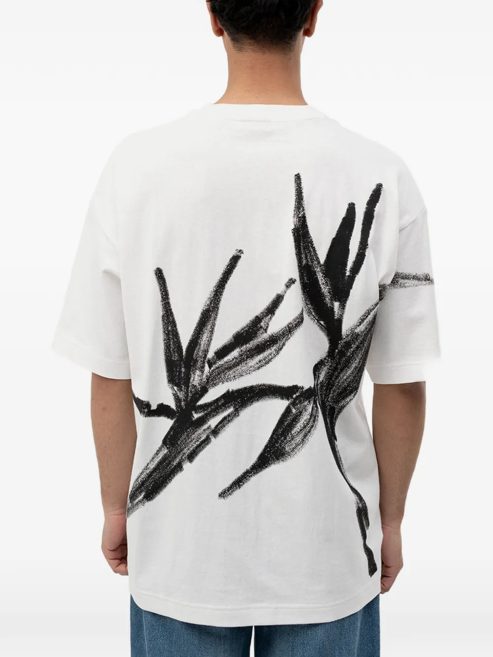 HUGO T-shirt met print Wit