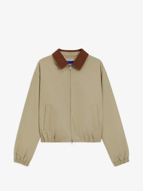 HUGO  Falter-1_B stretch-cotton jacket with contrast corduroy-collar