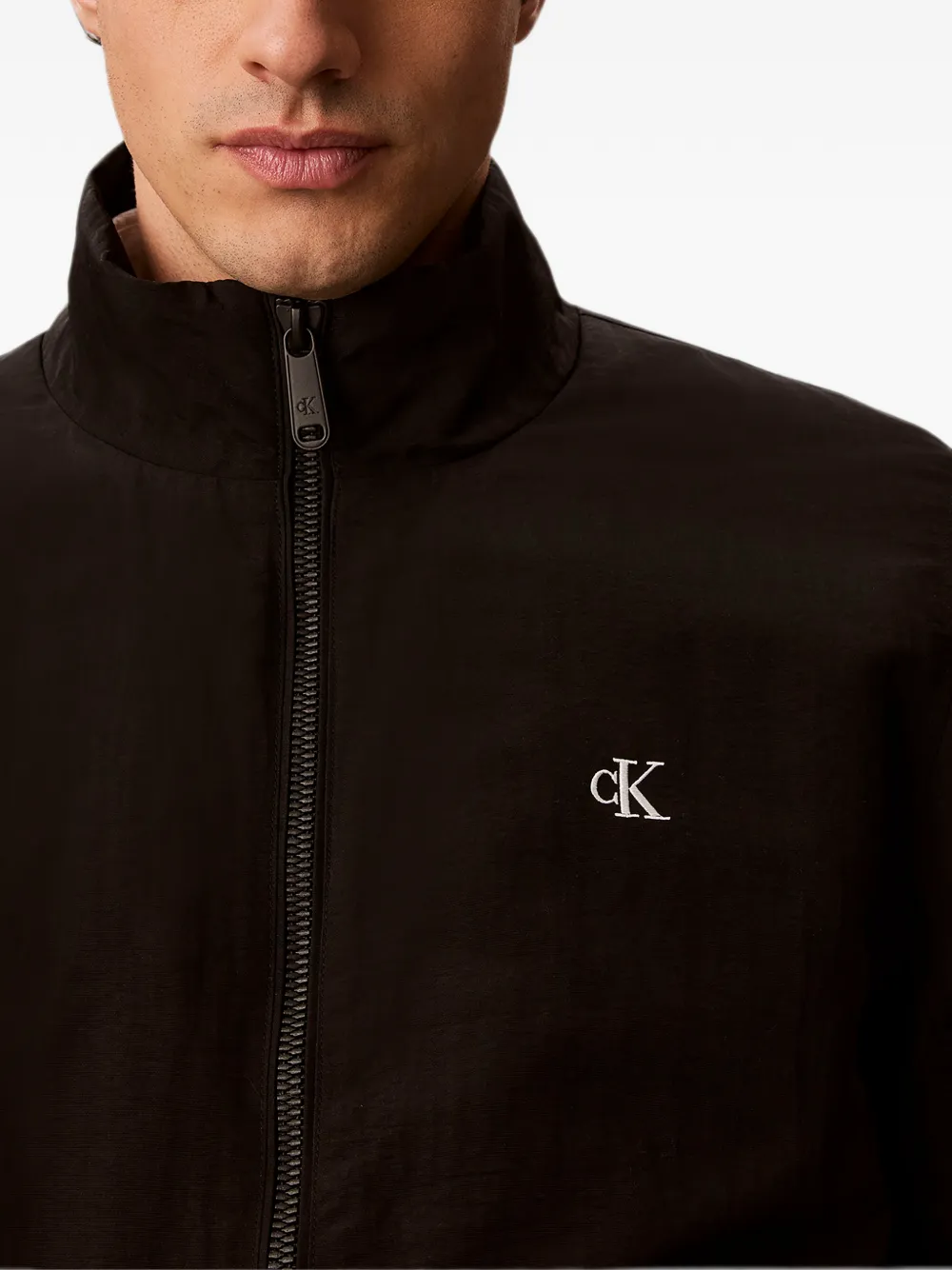 Calvin Klein Jack met geborduurd logo Zwart