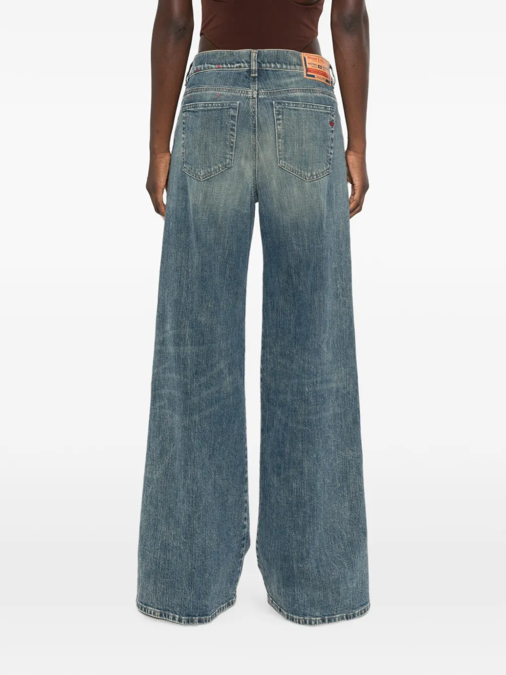 Diesel Flared jeans Blauw