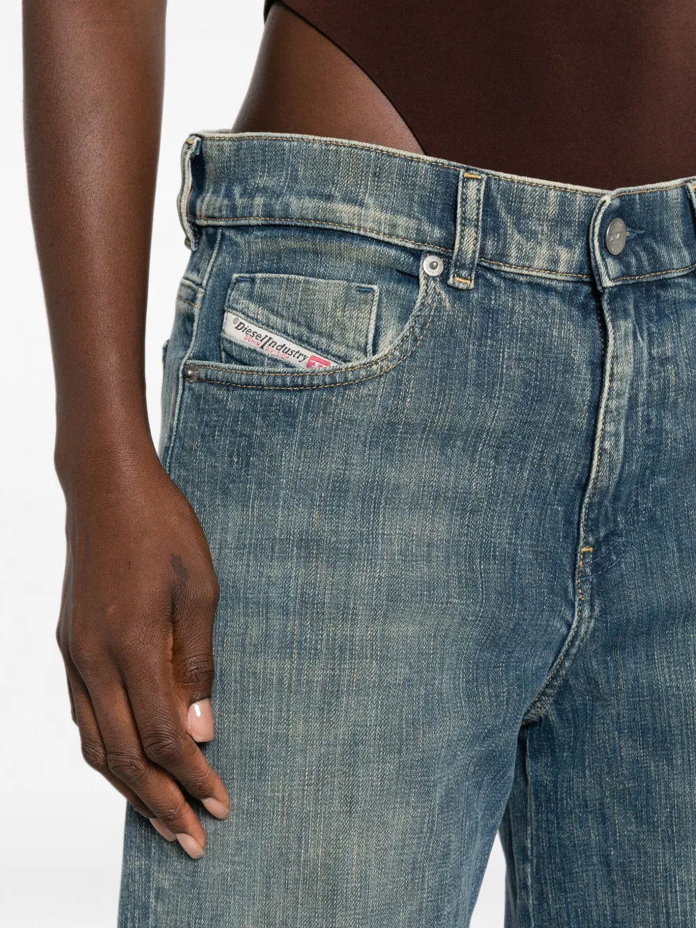 Diesel Flared jeans Blauw