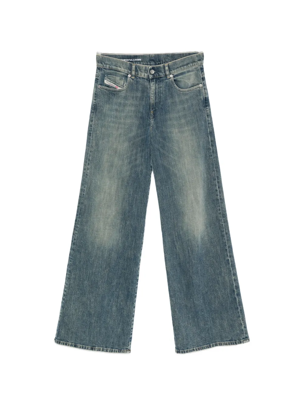 Diesel faded flared jeans - Blu