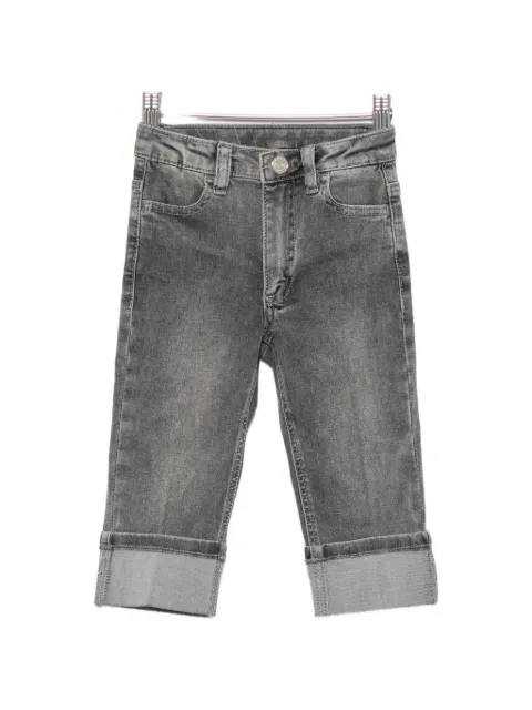 TWINSET Kids turn-up cuff jeans
