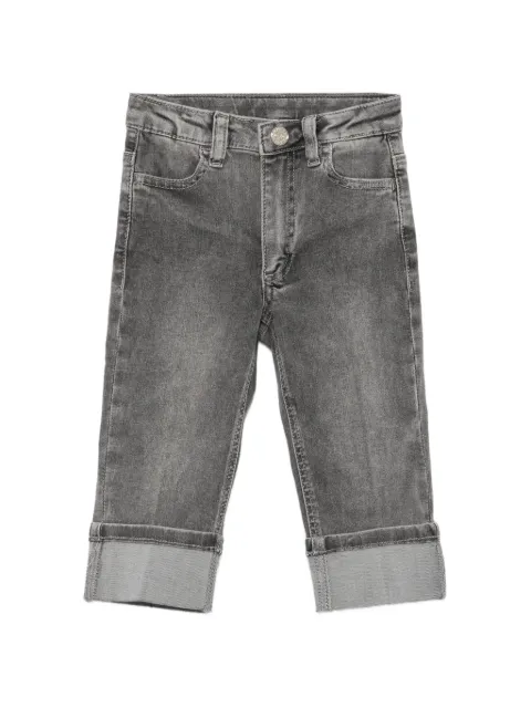 TWINSET Kids turn-up cuff jeans