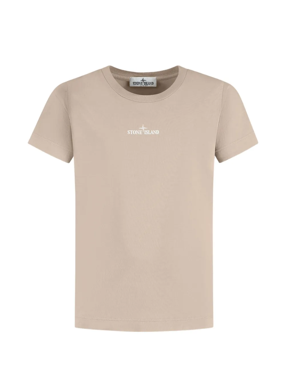 Stone Island Junior logo-print T-shirt - Toni neutri