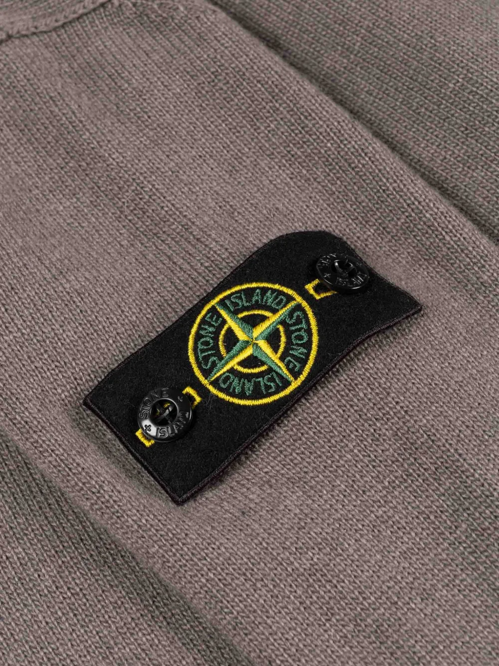 Stone Island Junior Compass trui met logopatch Grijs