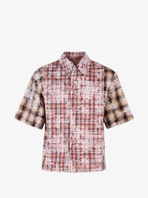GUAPI Eclipse rhinestone-embellished plaid shirt