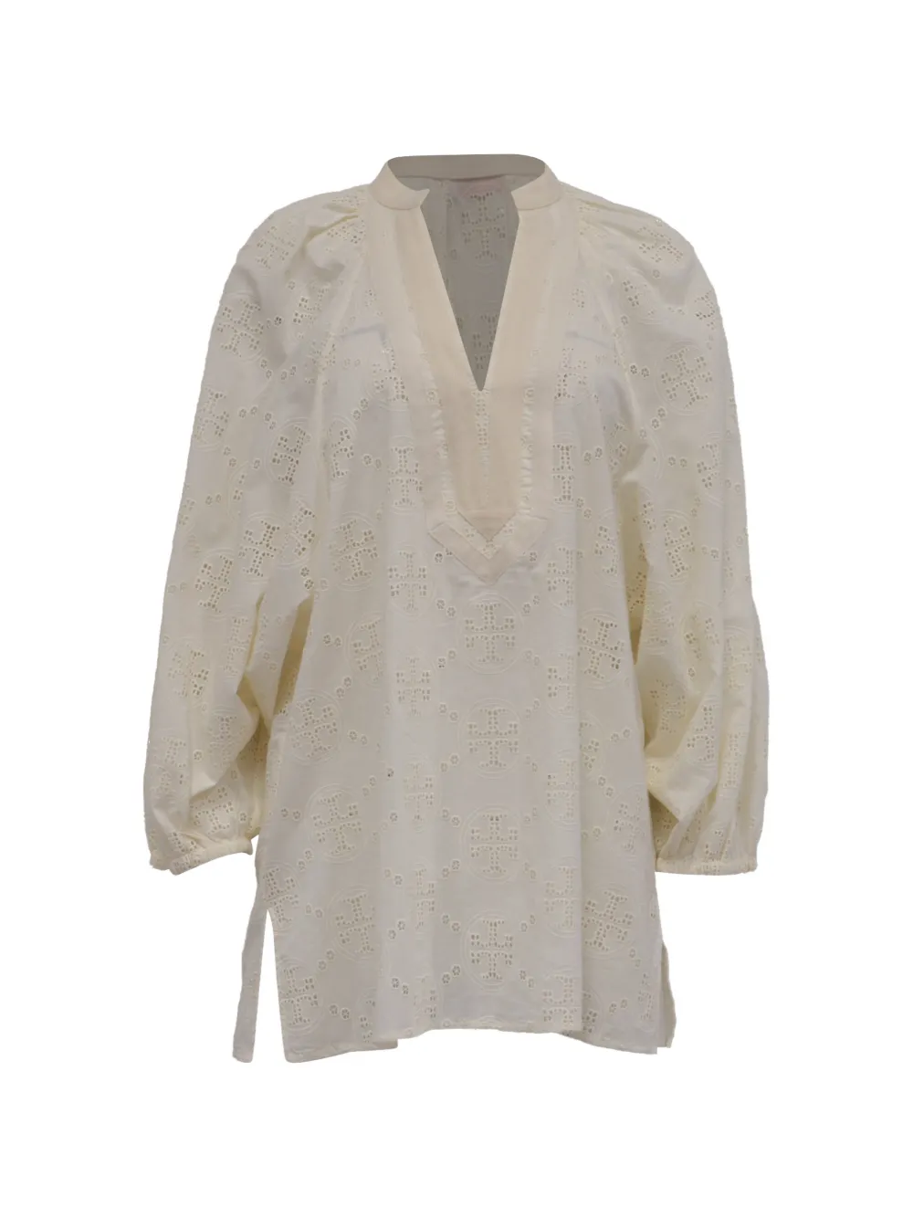 Tory Burch Broderie tunic blouse - Toni neutri