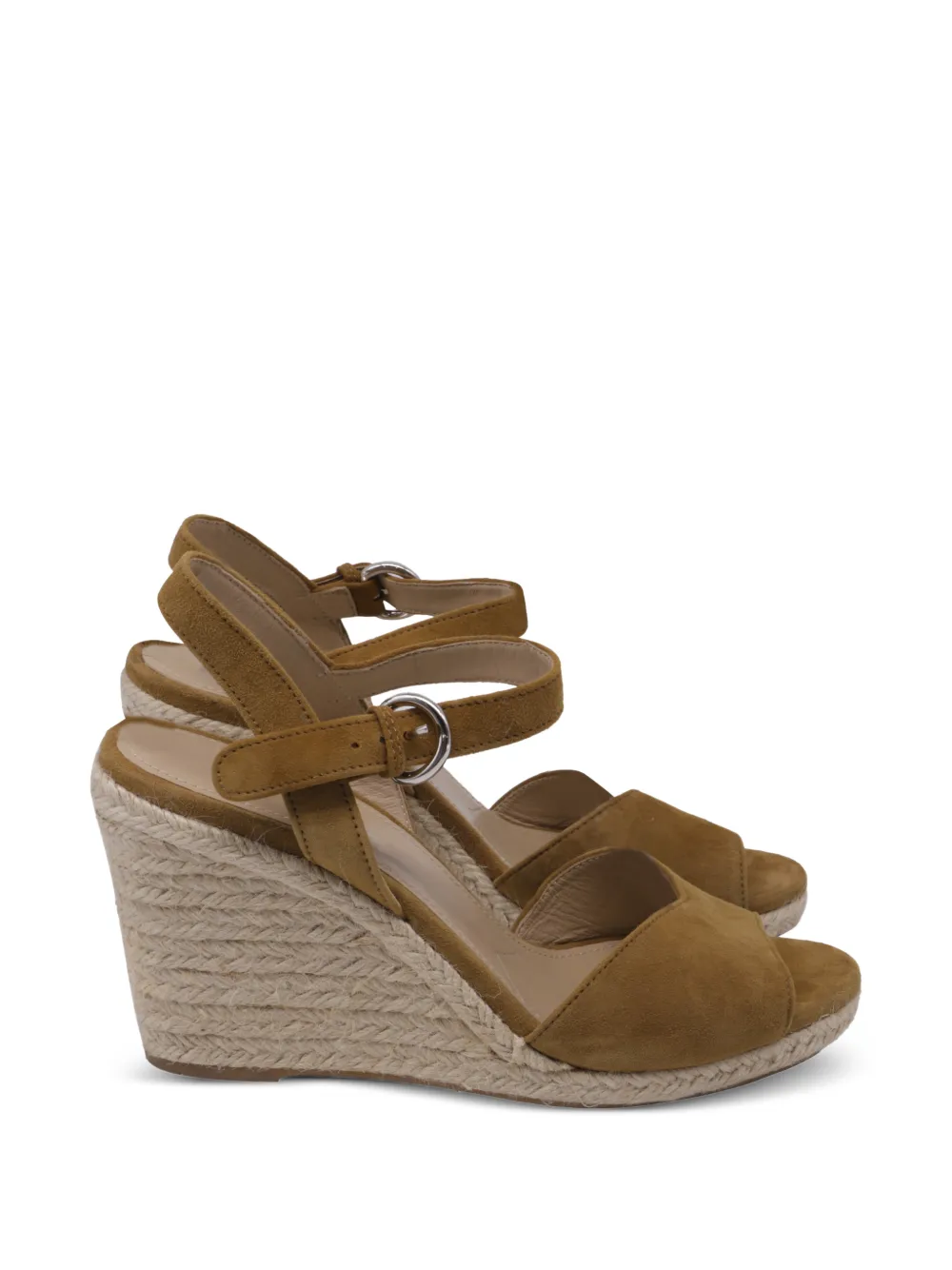 Prada Pre-Owned 2010s wedge espadrille sandals - Braun