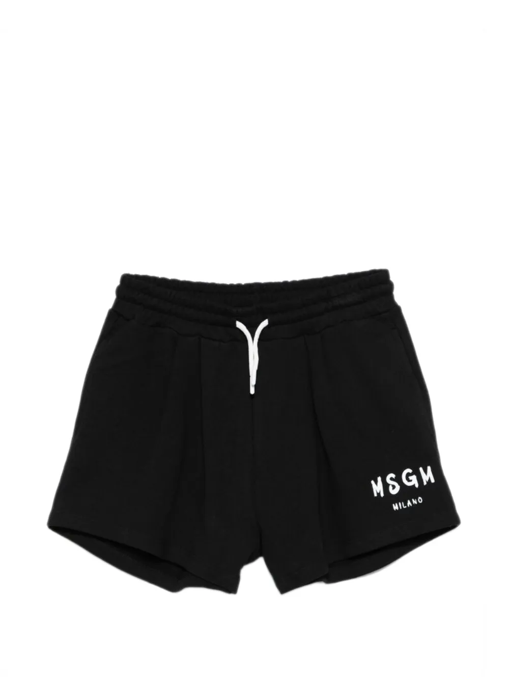 MSGM Kids logo-print shorts - Nero