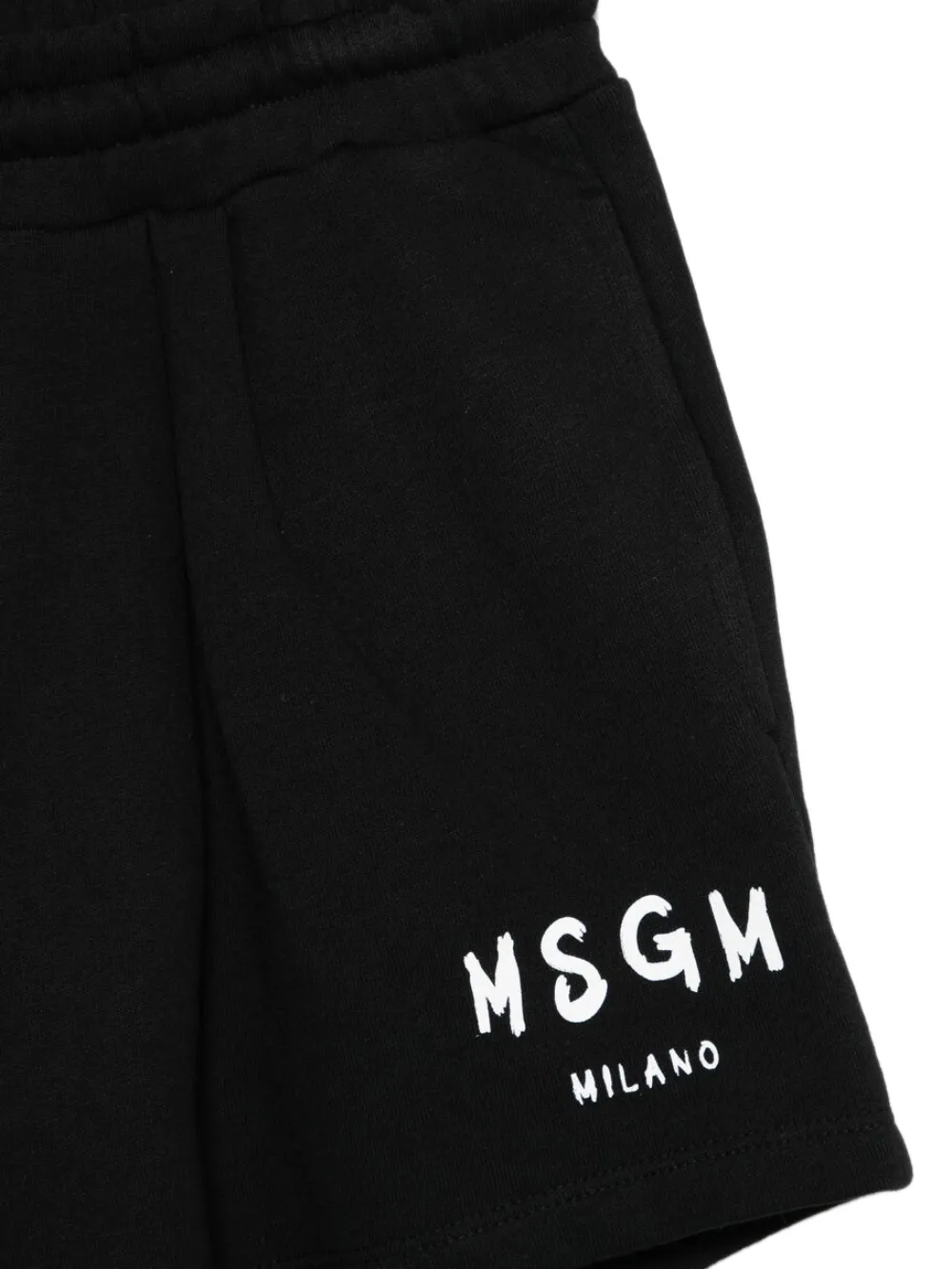 MSGM Kids Shorts met logoprint Zwart