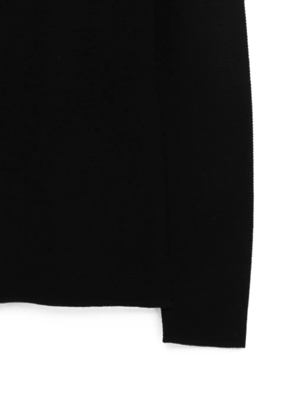 Giorgio Armani Long-sleeve Sweater in Seamless Viscose Blend in Black, view 3