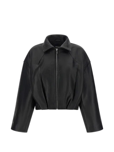 ROTATE BIRGER CHRISTENSEN boxy leather jacket