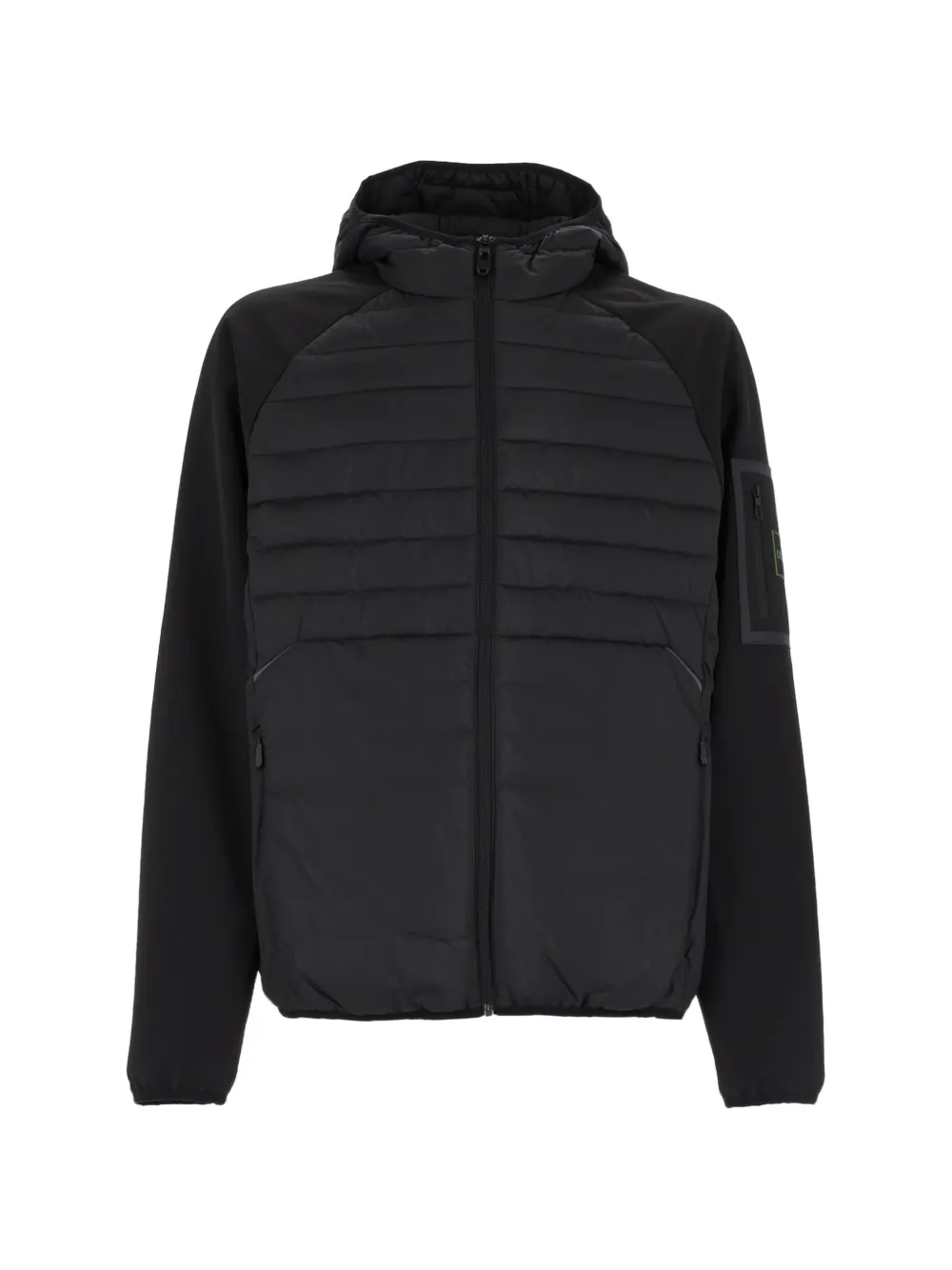 BOSS GREEN HUGO BOSS Gesteppte Kapuzenjacke - Schwarz