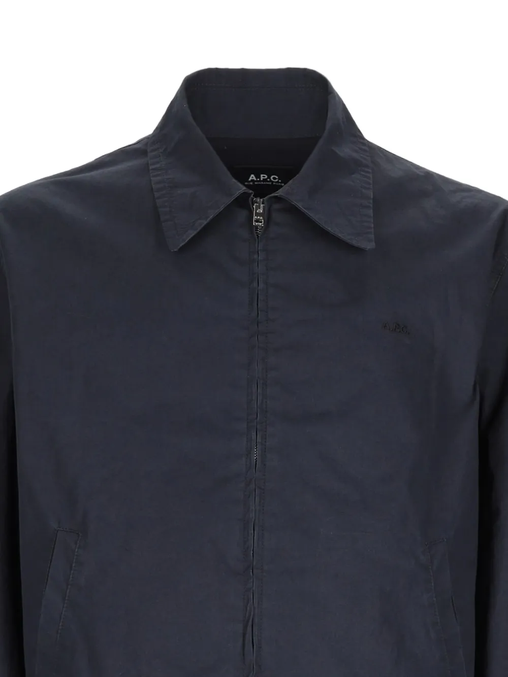A.P.C. Jack met geborduurd logo en rits Blauw
