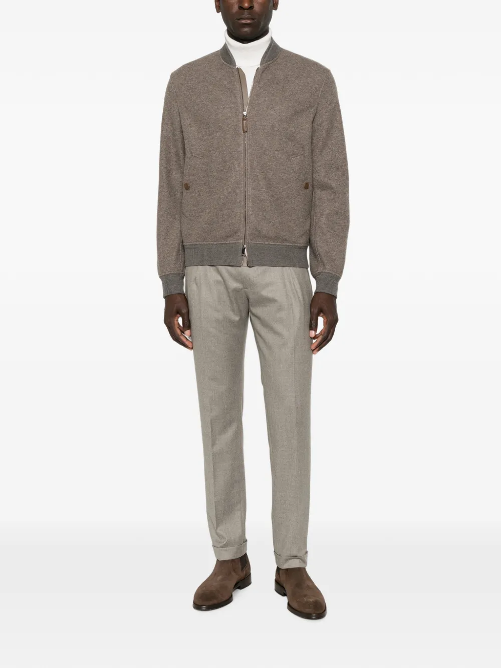 Brioni zip-up bomber jacket Bruin