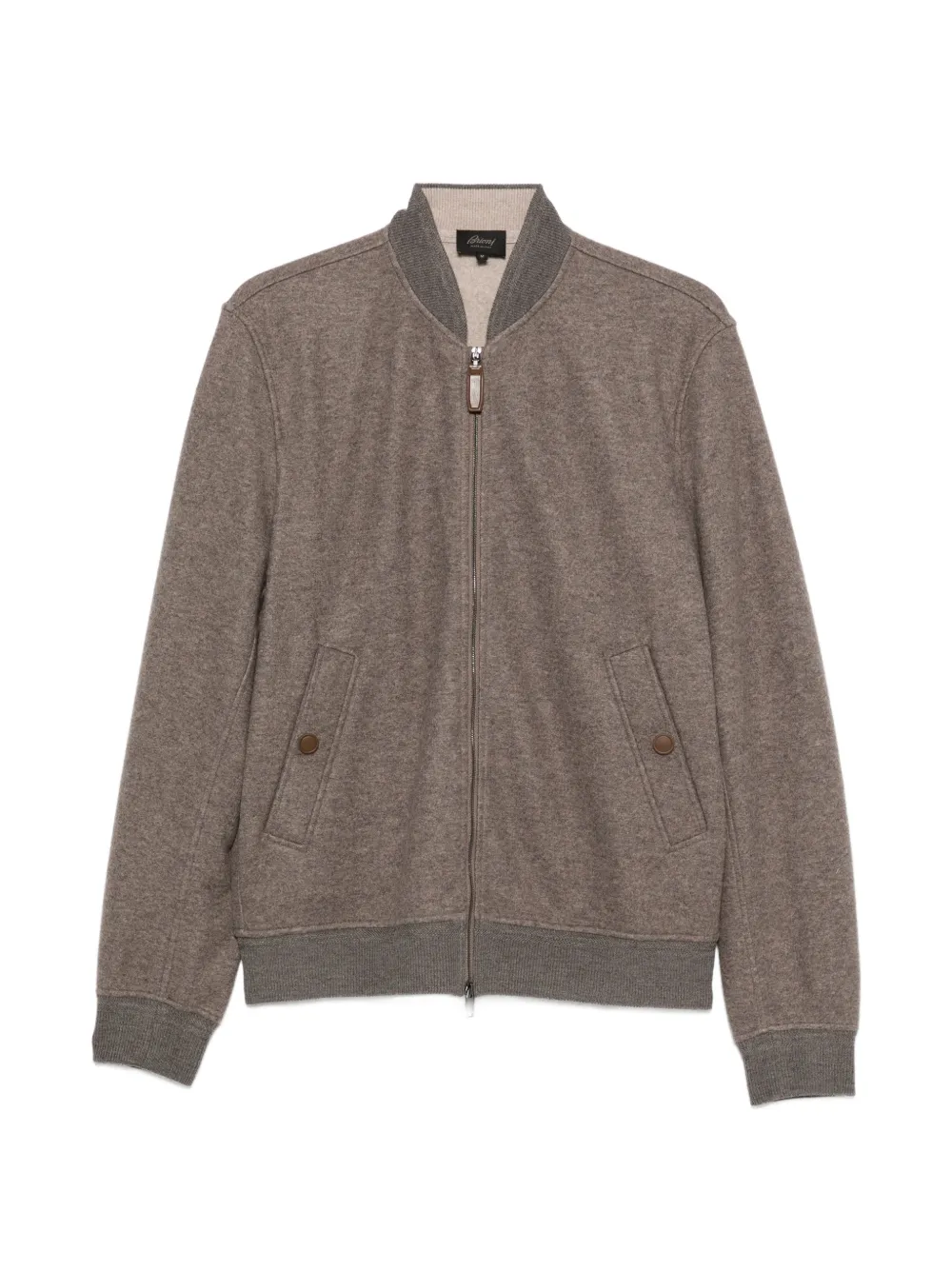 Brioni zip-up bomber jacket - Marrone