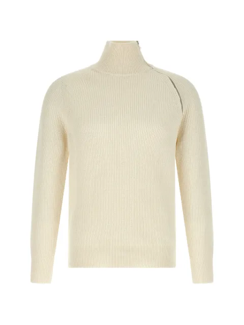 Riviera jersey de canalé con cremallera asimétrica