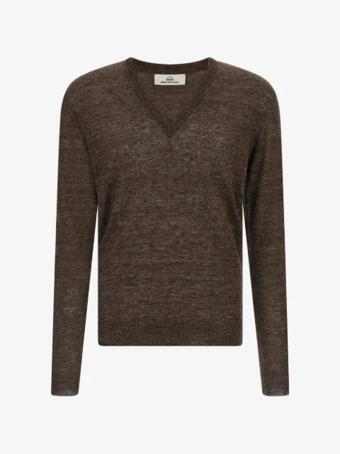 Riviera melange V-neck sweater