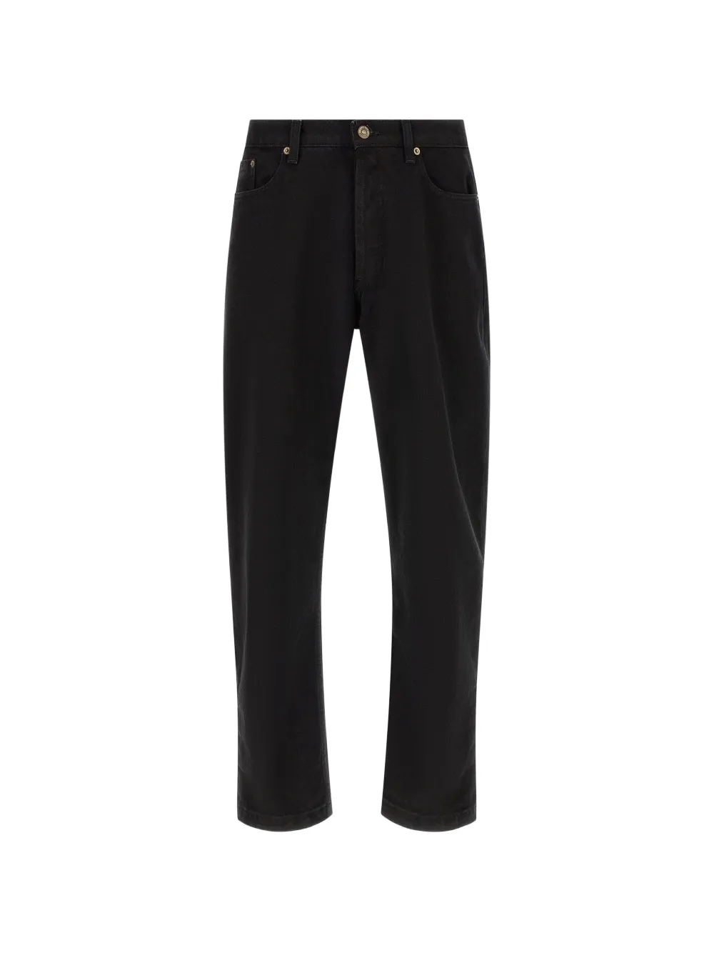 Riviera garment-dyed tapered-leg jeans - Nero