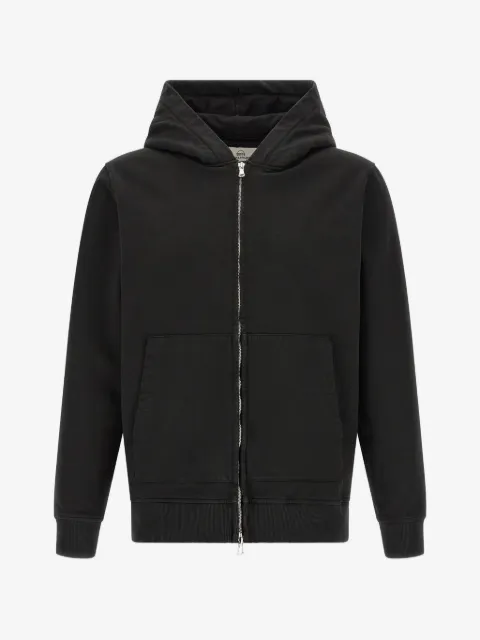 Riviera hoodie con cierre y efecto cepillado