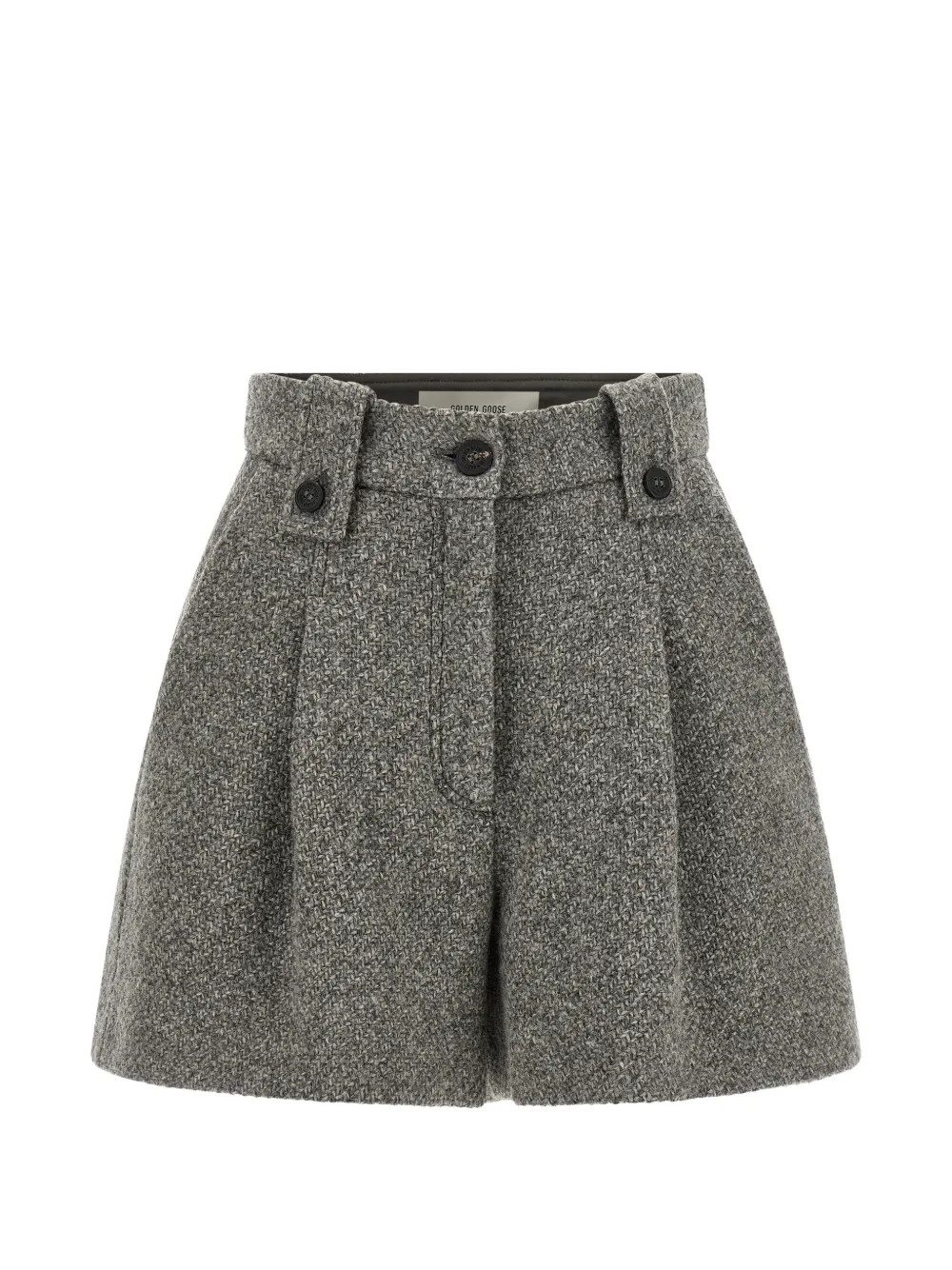 Golden Goose Ryanna mélange virgin wool shorts - Grey