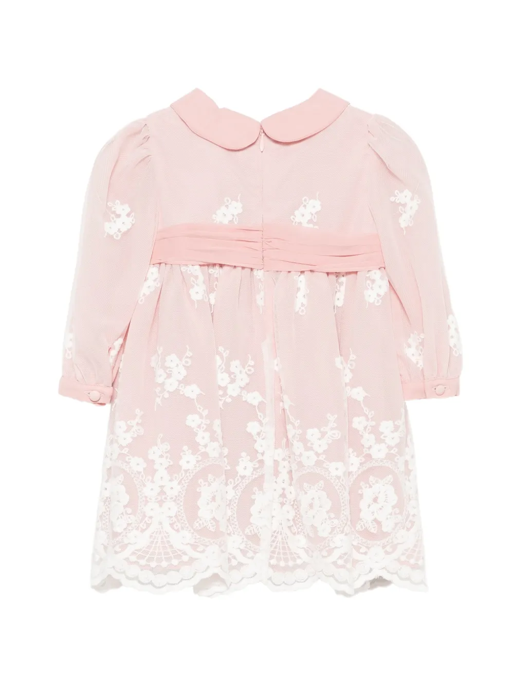 Patachou Jurk met afwerking van kant Roze